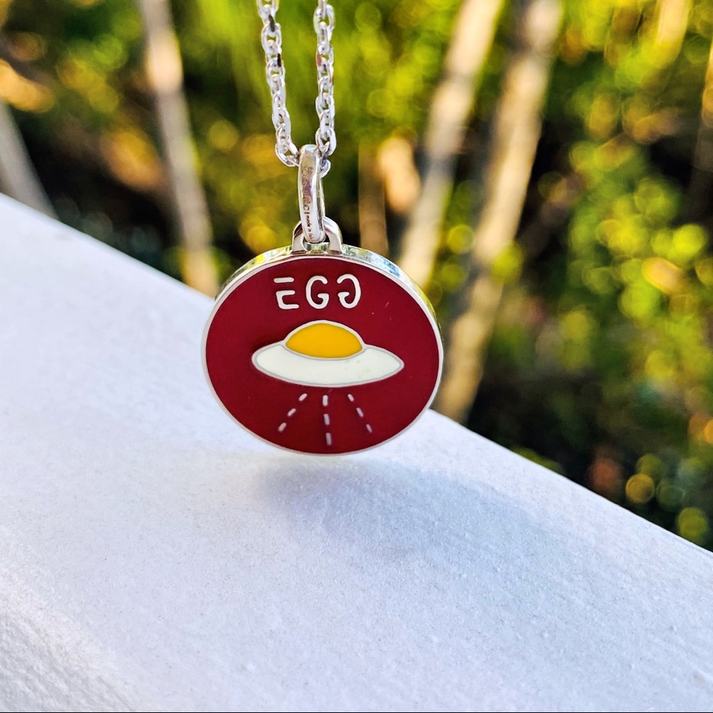 Guccighost Egg UFO Charm Pendant NWT - Picture 9 of 16